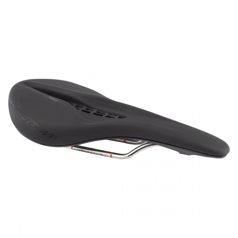 Tioga Undercover Stratum Max MTB Saddles  Titanium, Chromoly & Steel Rails, Shock-Absorbing Shells, Open Cell Foam, Ergonomic Design