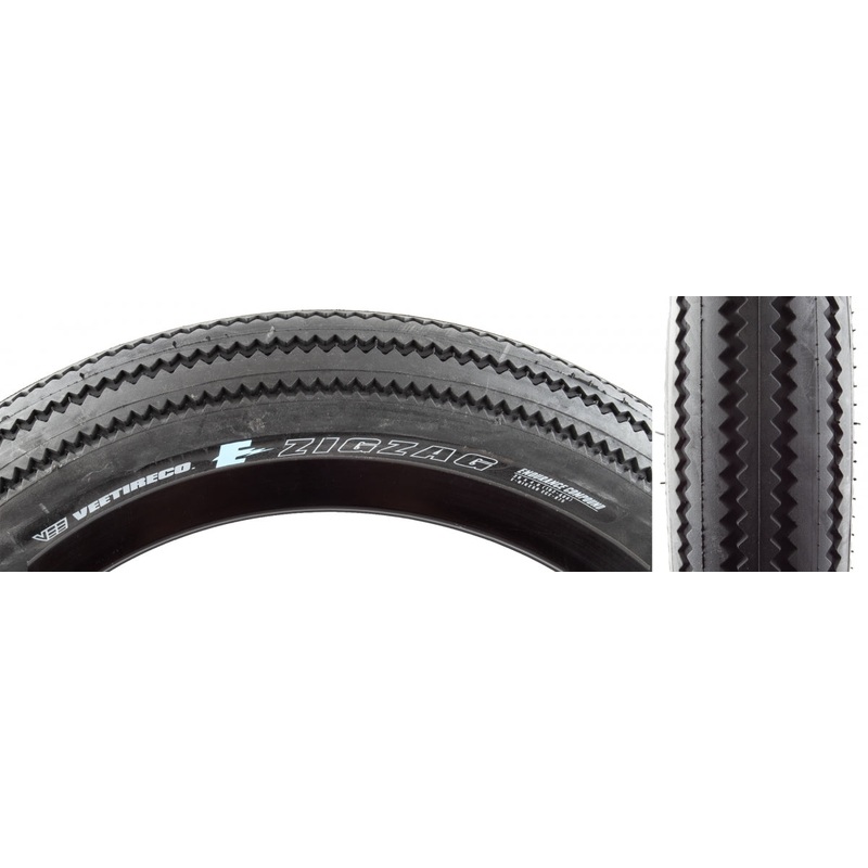 Tire Vee Zigzag 20X4.0 Black/Bk Wire/26 Enduro/Over Ride E50