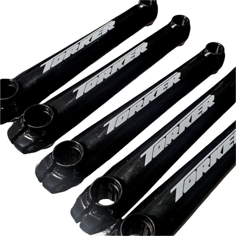 Torker BMX Chromoly Left crank arm – 175mm – Black – 10-spline – NOS