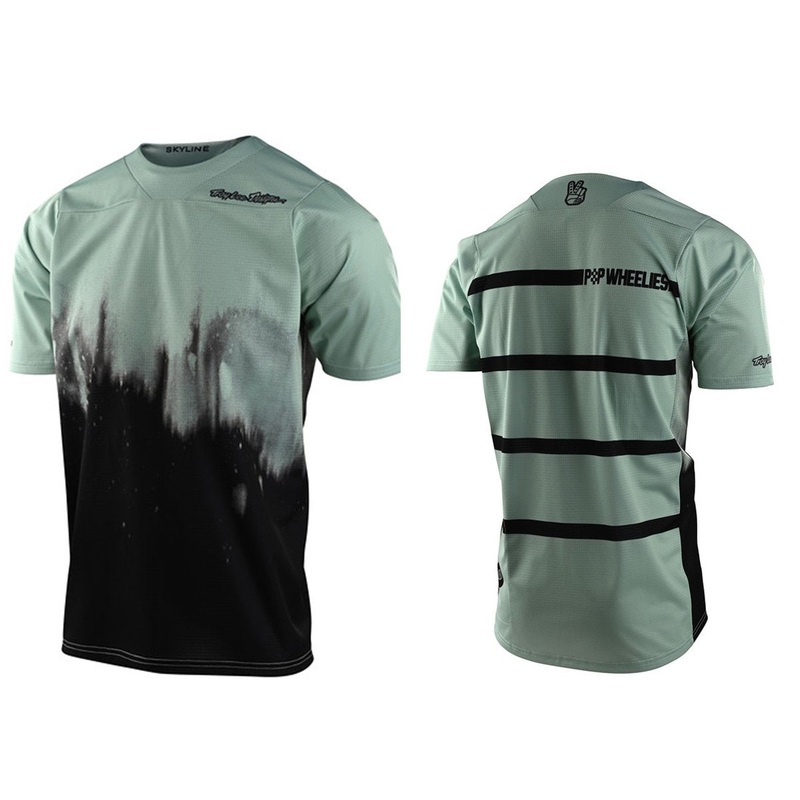 Troy Lee Designs Skyline Short Sleeve MTB Jersey – Youth – Smoke Green-Black