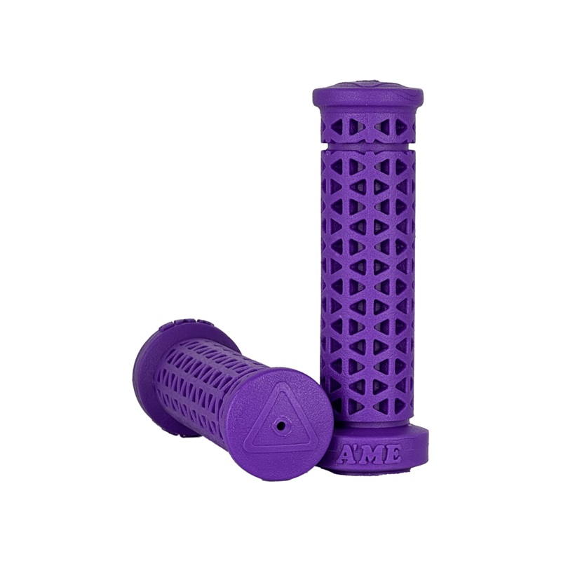 AME Zone Flangless BMX grips – Purple – USA Made