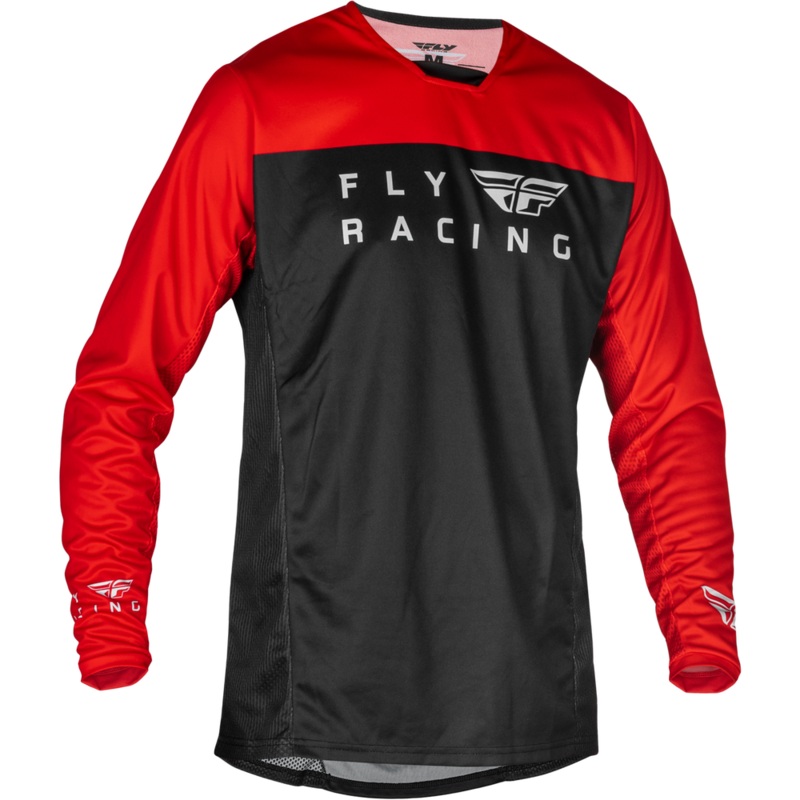 Fly Radium BMX Jersey – Adult Large (L) – Red / Black / Gray