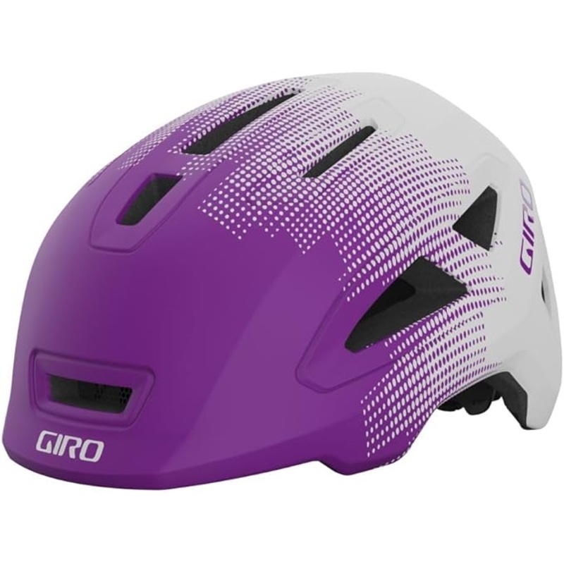 Giro Scamp II Cycling Helmet – Youth Matte Purple Towers Small