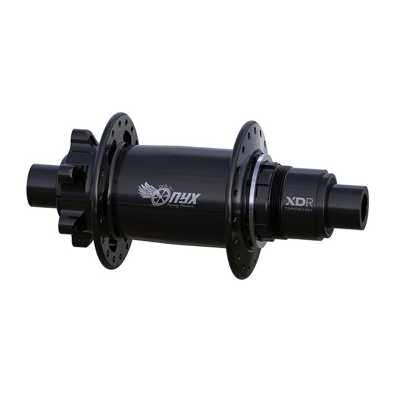 High-Performance Onyx MTB Boost Disc Hubs  32H, 12mm TA, 148mm Spacing, Compatible with SRAM XD-R & Shimano Micro Spline, Black