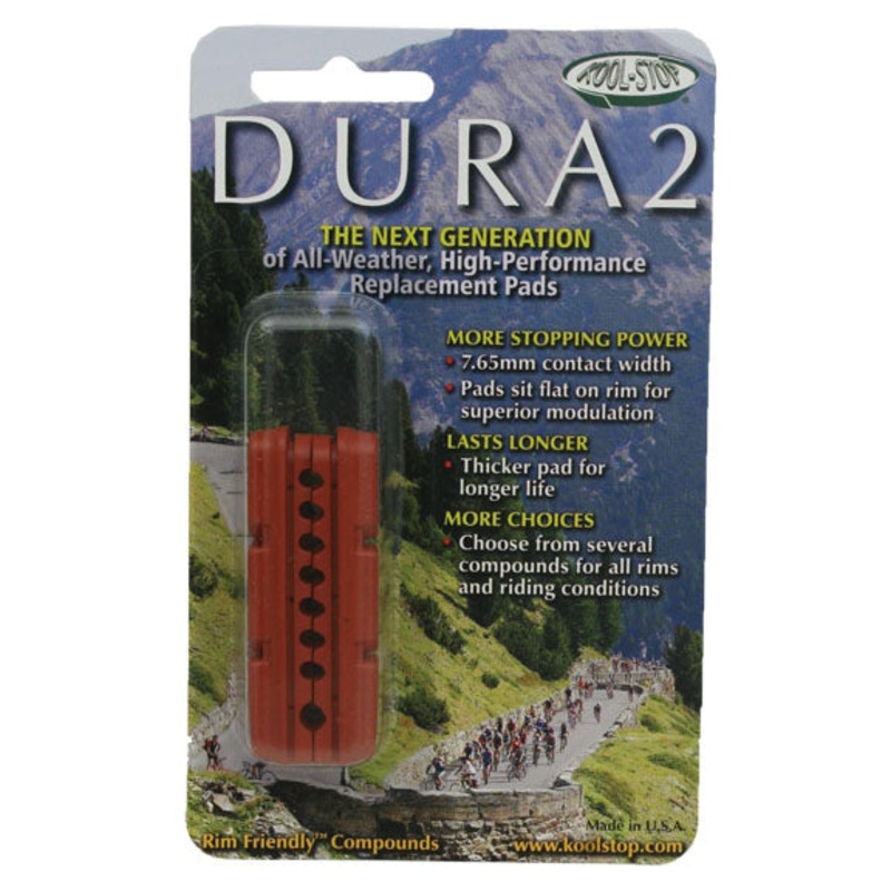 Kool Stop Dura 2 Road Cartridge Inserts Salmon Pr