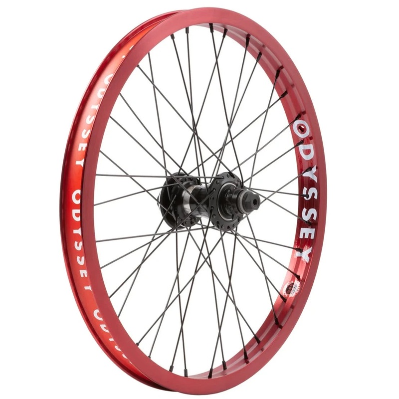 20″ Odyssey Hazard Lite / Clutch Freecoaster Rear BMX Wheel 36H – 14mm – LHD 9t – Red Ano