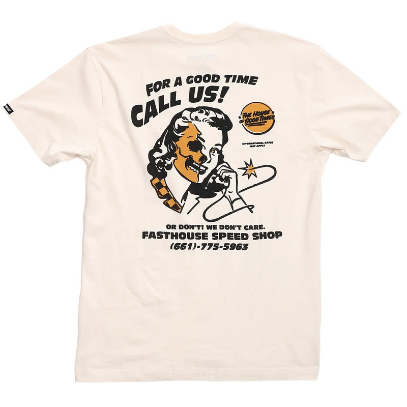 Fasthouse Call Us Tee – Natural