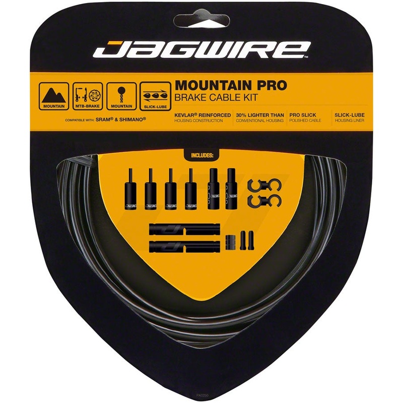 Jagwire Mountain Pro Brake Cable Kit – SRAM/Shimano – Black
