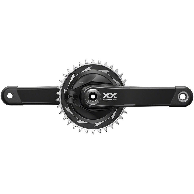 SRAM XX SL Eagle T-Type AXS Power Meter Crankset – 175mm, 12-Speed, 34t Chainring, DM Thread Mount, DUB Spindle Interface, Black