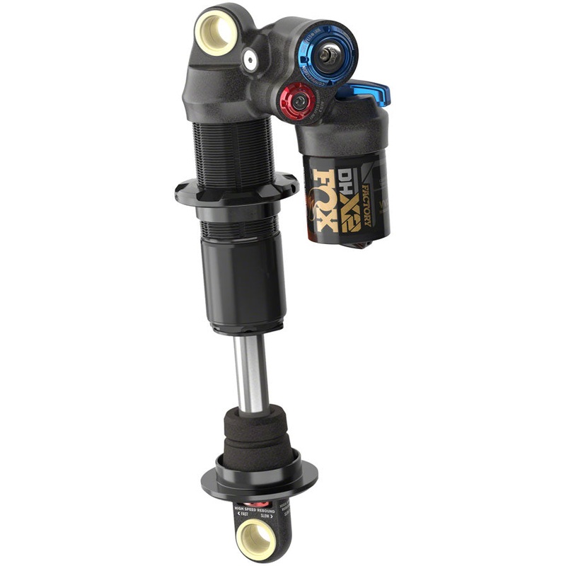 FOX DHX2 Factory Rear Shock – Metric, 230 x 57.5 mm, 2-Position Lever, Hard Chromoly Damper Shaft