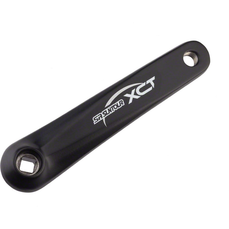 SR Suntour XCT Left Crank Arm Replacement: 175mm Diamond Taper Black