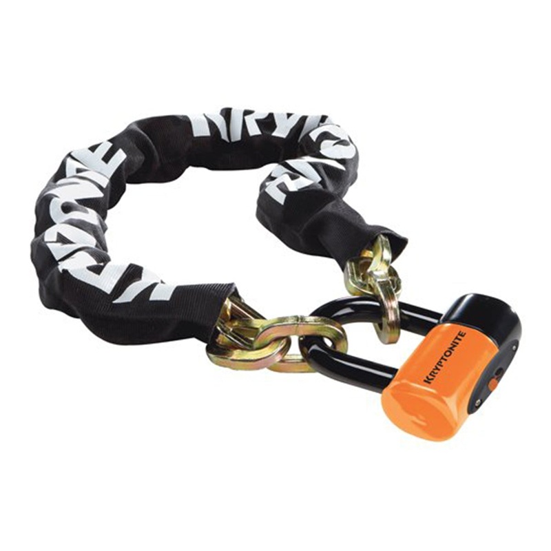 Kryptonite New York Chain 1210 and Evolution Disc Lock: 3.25′ – Black