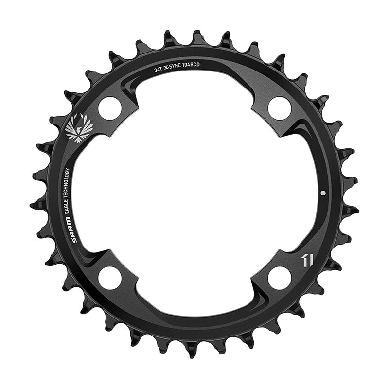 SRAM X-Sync 2 Eagle Chainring – 34 Tooth 104mm BCD 12-Speed Black