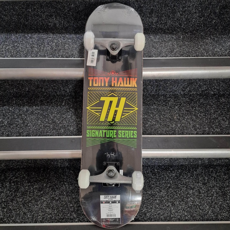 Tony Hawk 180+ Stacked Logo Black 8.0″ Complete Skateboard