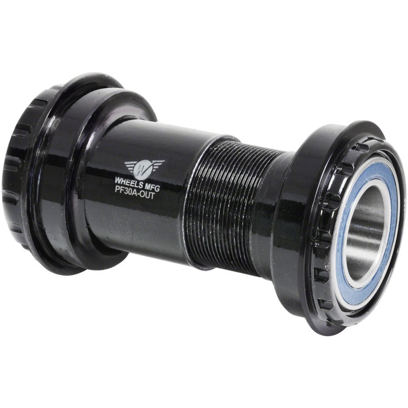 Wheels Manufacturing PF30A Frame to Hollowtech II Spindle Outboard Thread Together Bottom Bracket BLK