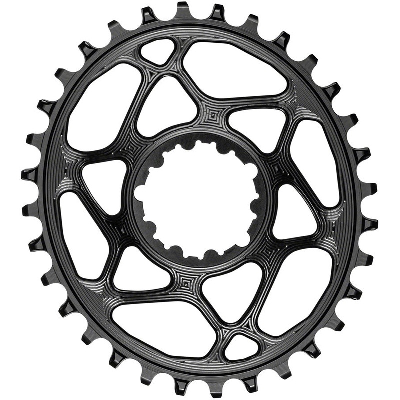 absoluteBLACK Oval Narrow-Wide Direct Mount Chainring – 32t, SRAM 3-Bolt Direct Mount, 3mm Offset, Black