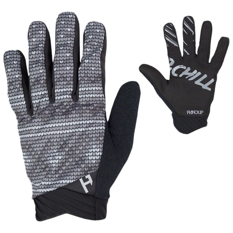 HandUp ColdER Weather Gloves – Knitted Gray Full Finger Small