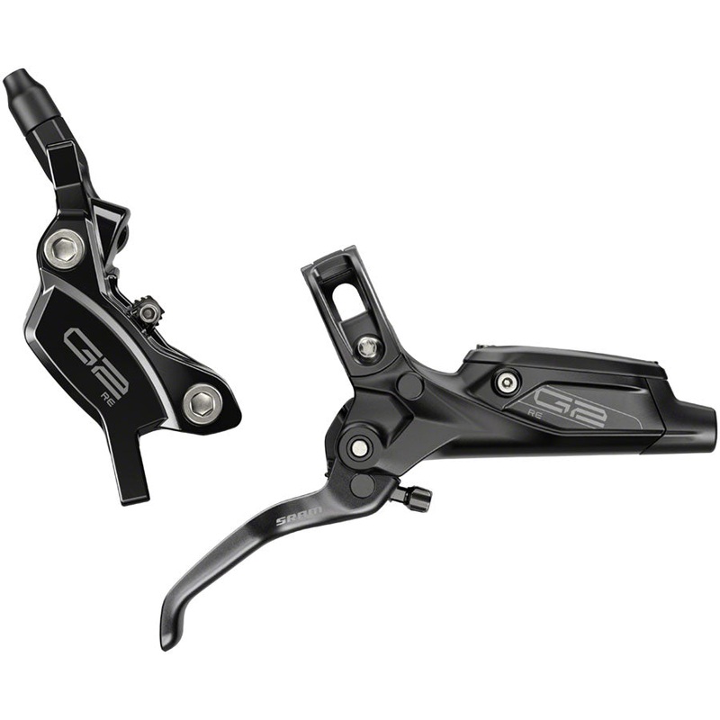 SRAM G2 RE Disc Brake and Lever – Front, Hydraulic, Post Mount, Gloss Black, A2
