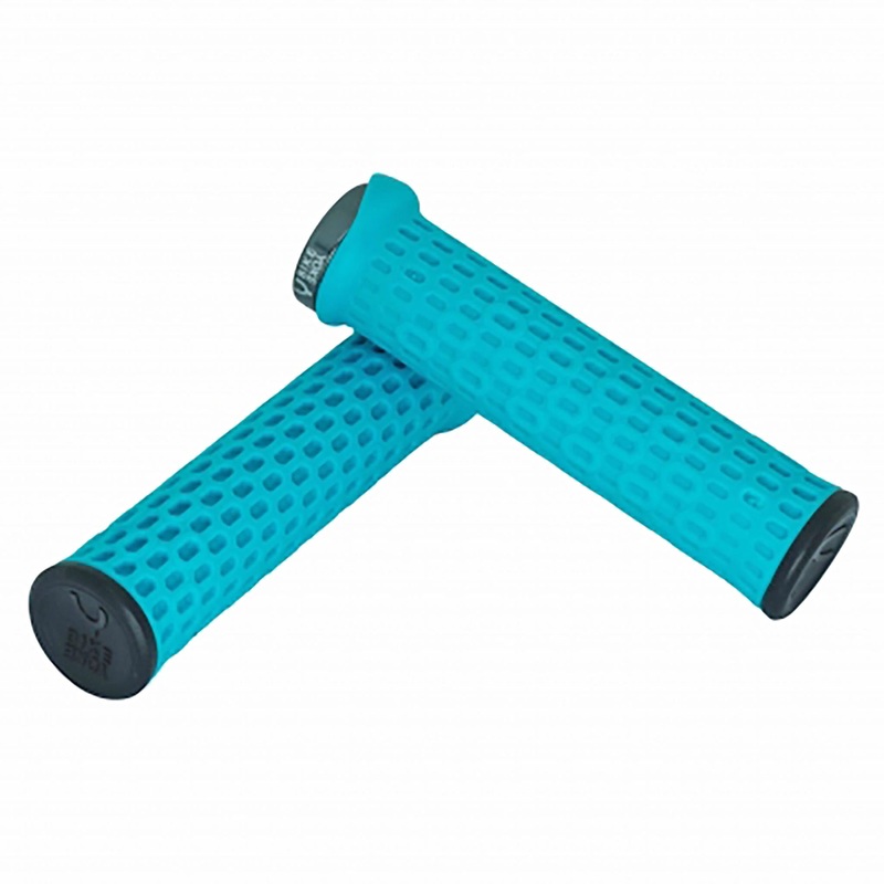 Bike Yoke Grippy Round Handlebar Grips  Rubber Honeycomb Texture, Offset Design, Damping Support, 31mm Diameter, Multi-Color Options