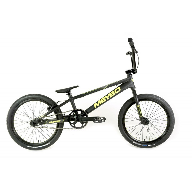 Meybo Clipper Pro XL 21 BMX Race Bike-Matte Black/Matte Lime/Matte Grey