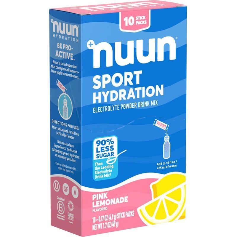 Nuun Sport Powder – Pink Lemonade Box of 10