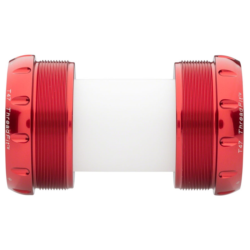 Chris King ThreadFit T47 30x Bottom Bracket Fit Kit 5 – T47 For 30mm Spindles Red