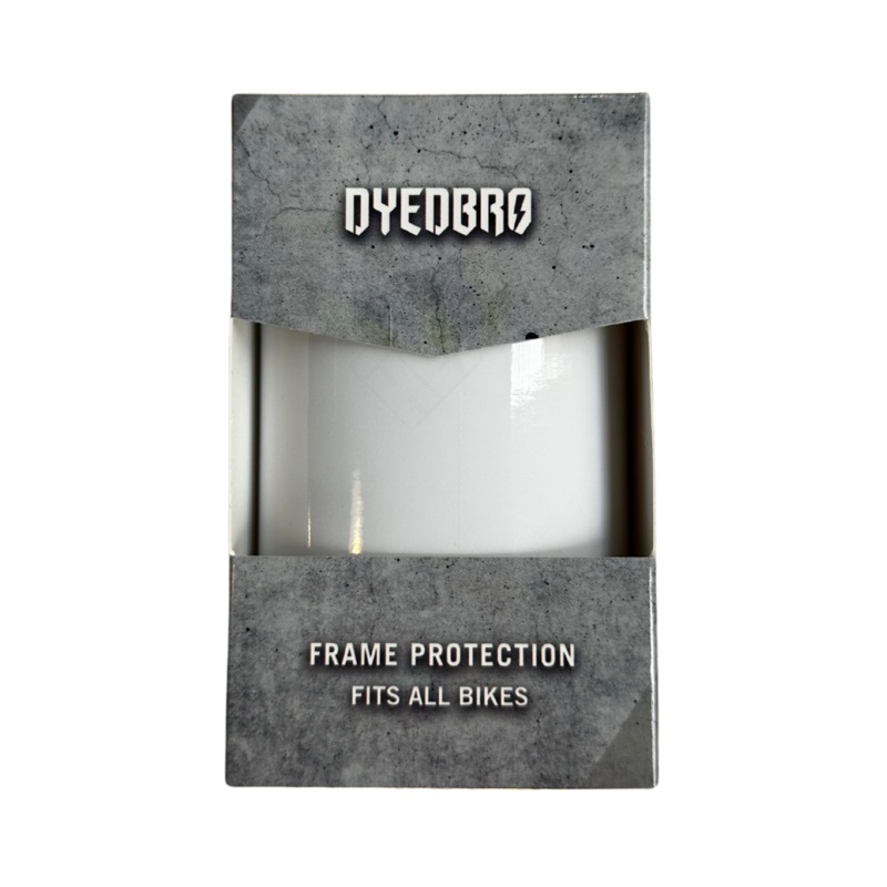 DYED BRO Frame Protection – Clear – Black Logo