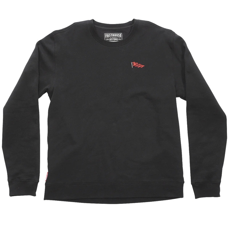 Fasthouse Flag Crew Neck Pullover – Black