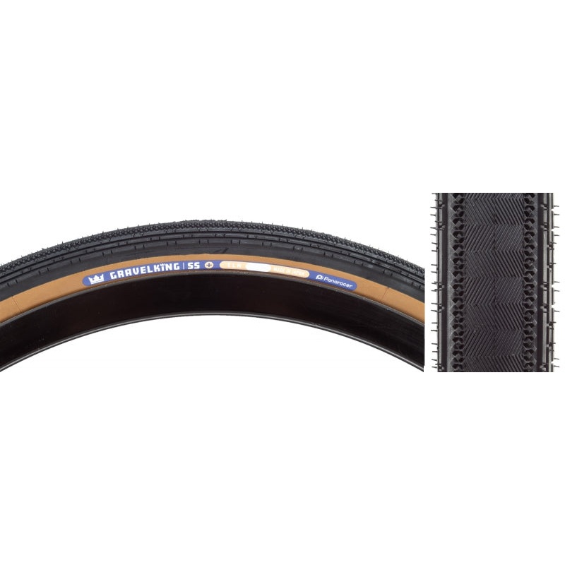 GravelKing SS Plus Tire – 700 x 28 Clincher Folding Black/Brown