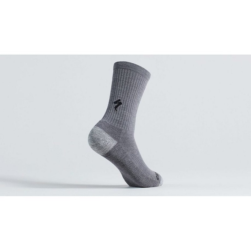 Specialized merino midweight tall sock smoke m