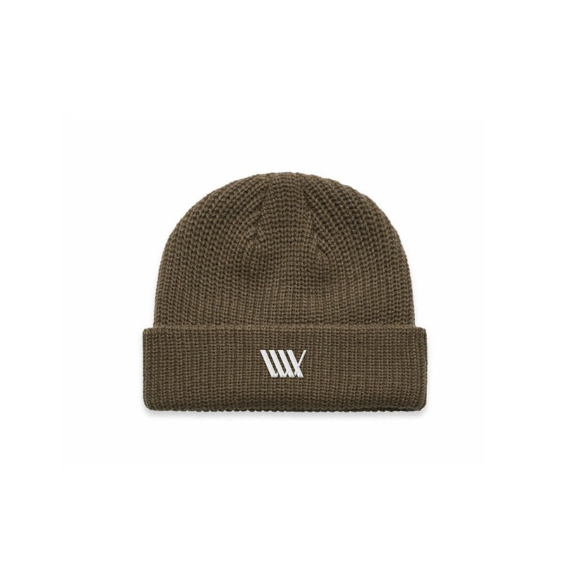 LUXBMX Flag Beanie – Coffee Brown