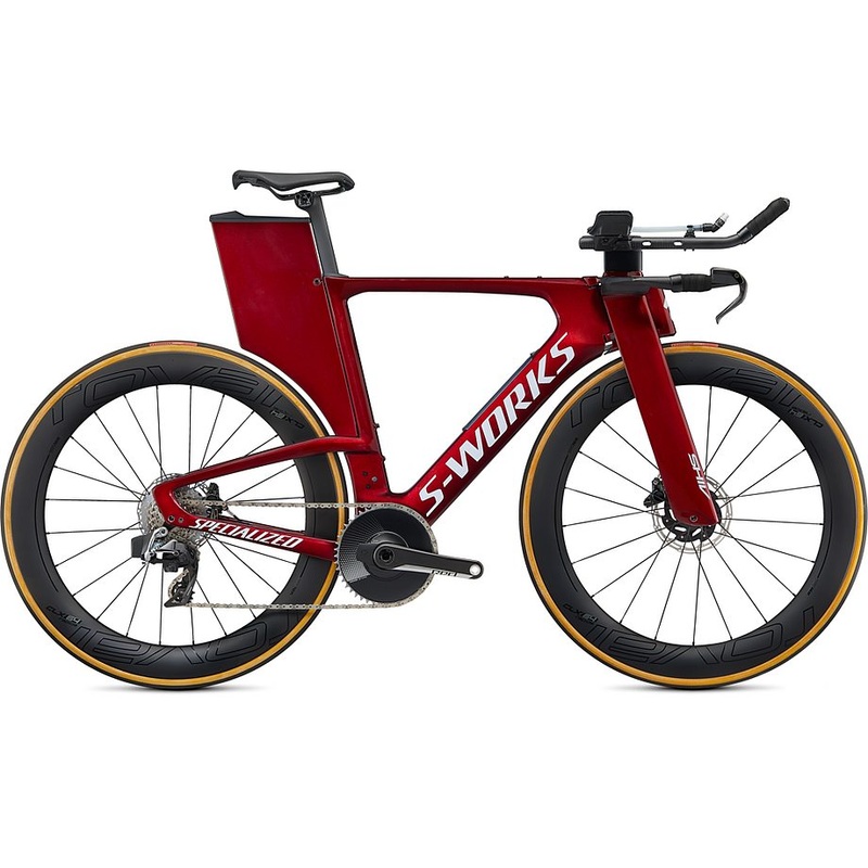 Specialized shiv S-Works disc etap gloss metallic crimson/dove grey l