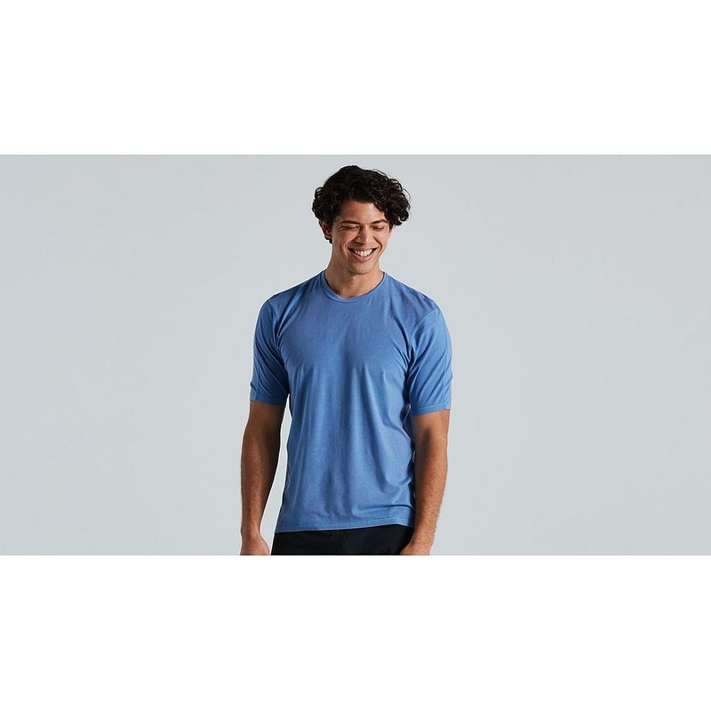 Specialized trail supima mineral wash jersey ss men sky blue s
