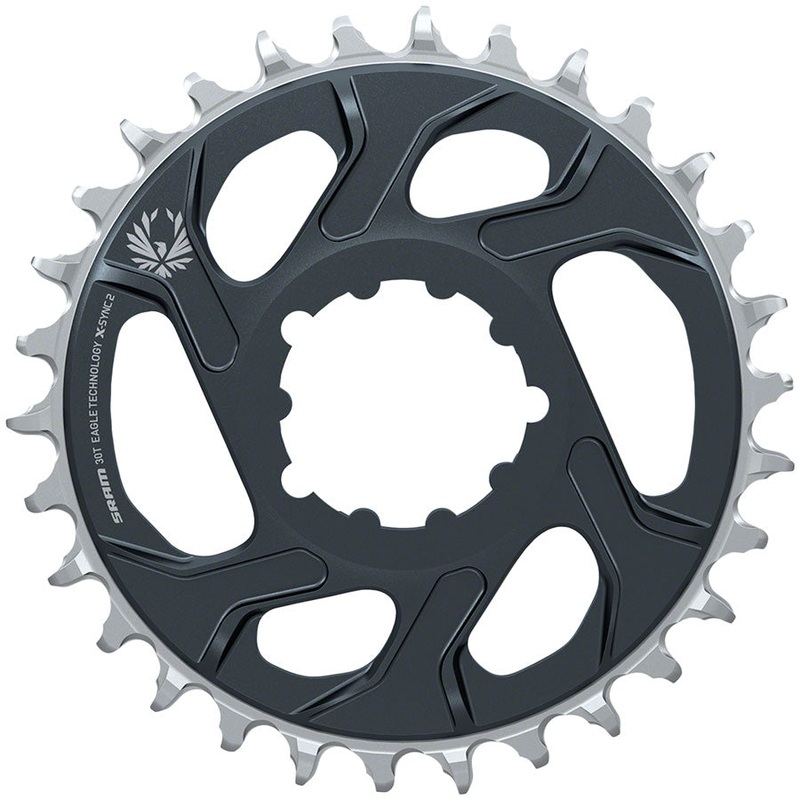SRAM Eagle X-SYNC 2 Direct Mount Chainring – 30t, Direct Mount, -4mm Offset, Lunar/Polar Grey