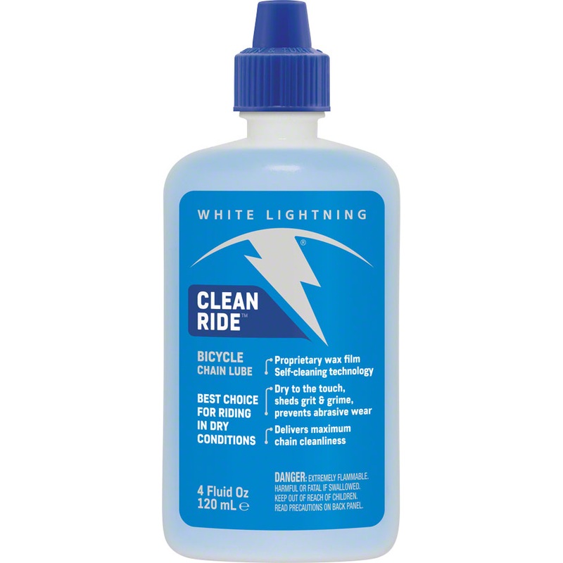 White Lightning Clean Ride Bike Chain Wax Lube – 4oz, Drip