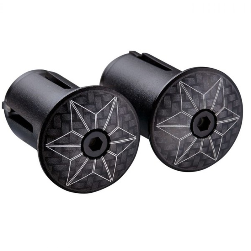 Supacaz Star Plugz Laser Carbon