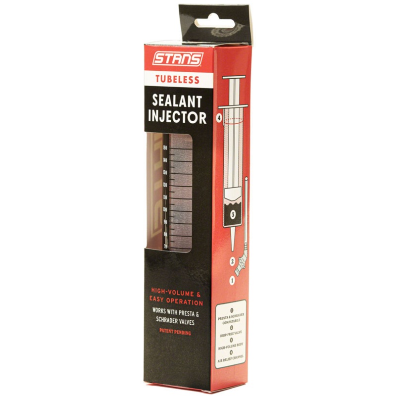 Stan’s No Tubes Tire Sealant Injector – Presta, Schrader
